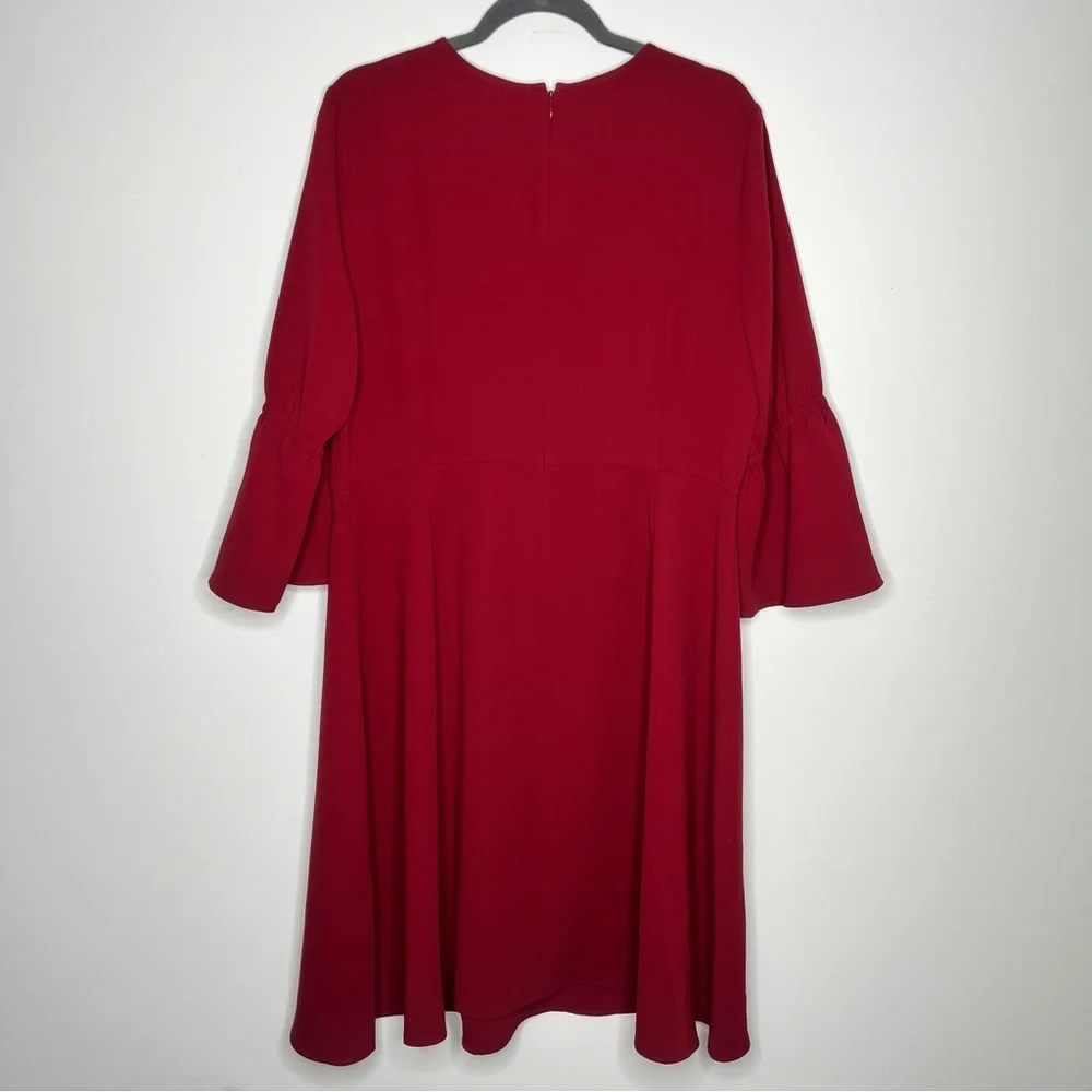 Christian Siriano for J. Jill Red Midi Dress, NWT - Picture 6 of 8